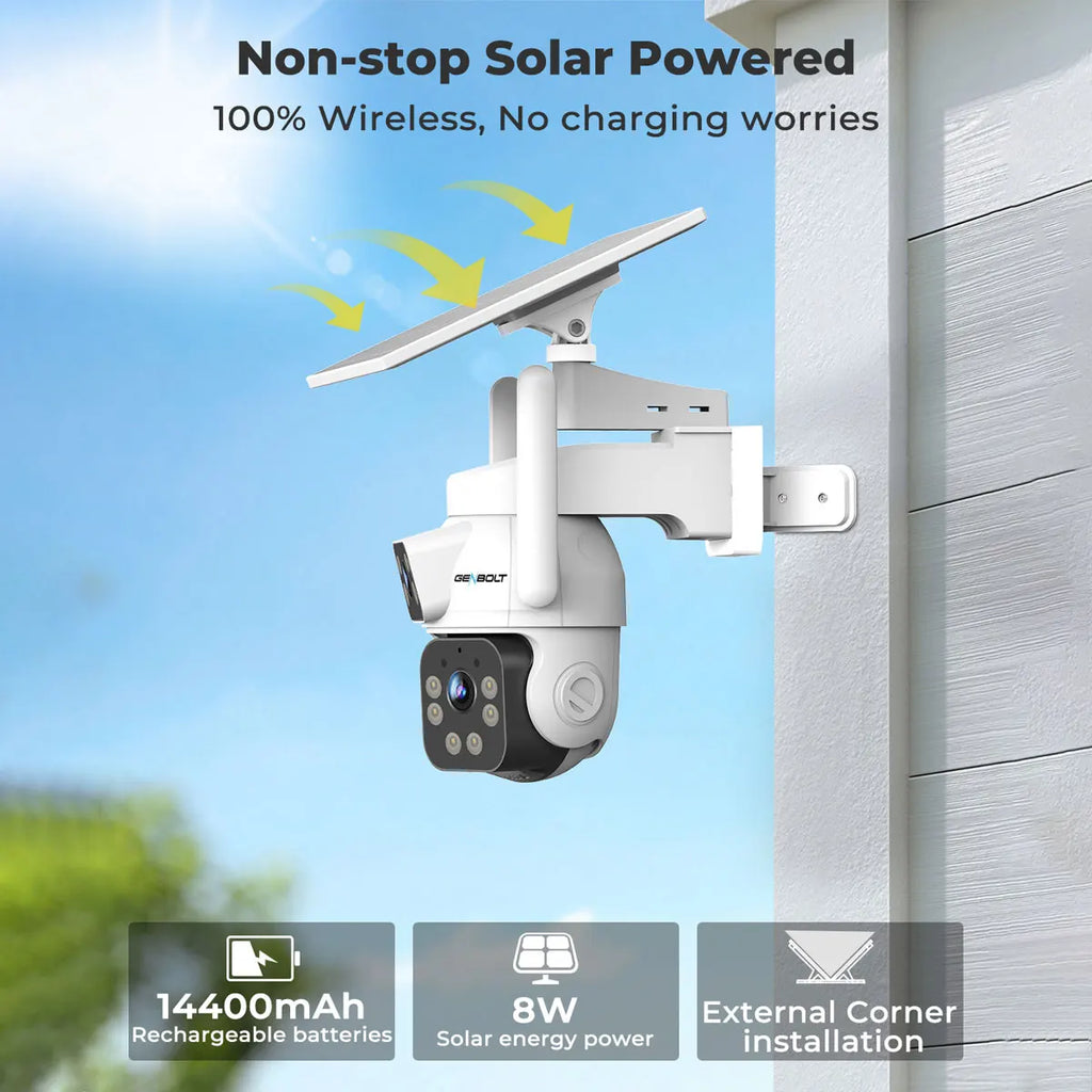 Telecamera di Sicurezza Solare 2K da Esterno