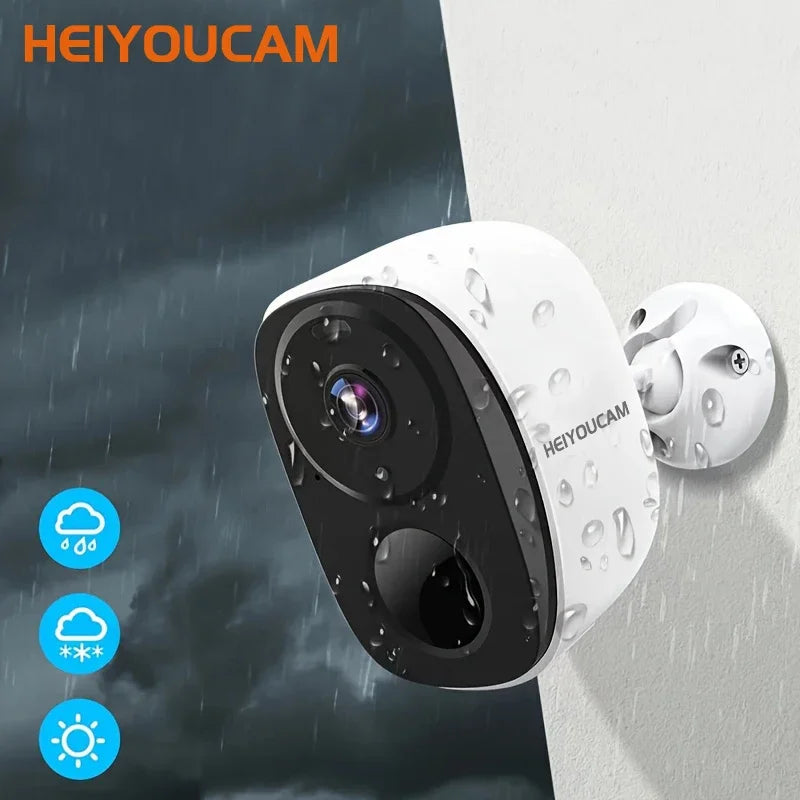 Wireless Outdoor Security Camera, 2K, 3MP, Battery Powered, WiFi, Spotlight Siren, 2-Way Audio, Waterproof