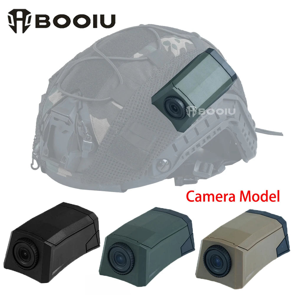 BOOIU Tactical Helmet Camera Model Helmet Decorative Cycling CS Paintball Training Shooting Airsoft Accessories Props
