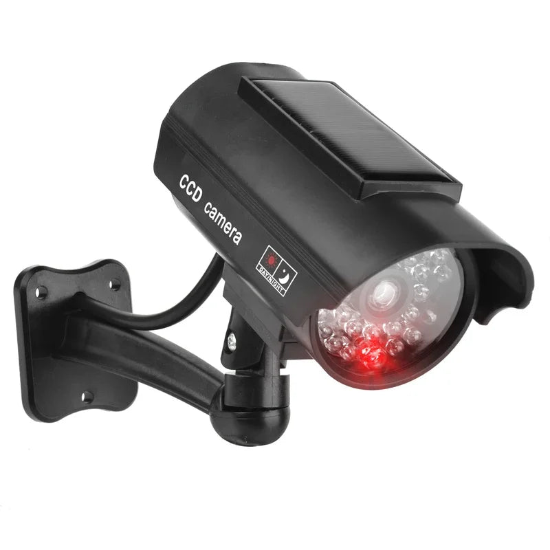 Eleopard Fake Camera Solart Dummy Waterproof Security CCTV Surveillance Camera With Flashing Red Led Light Outdoor Indoor