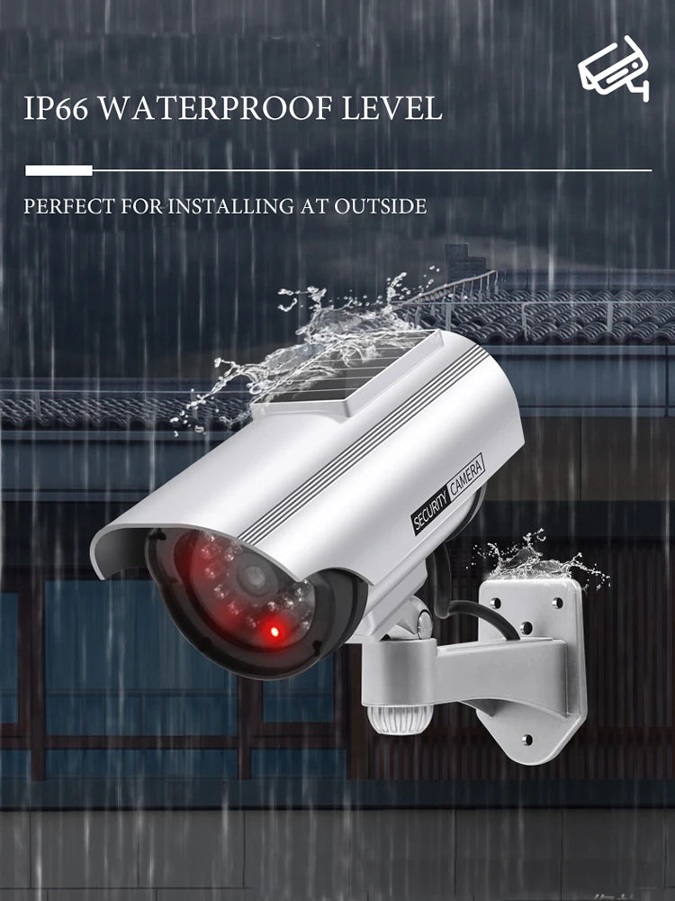 Telecamera Finta da Esterno con LED Dissuasore